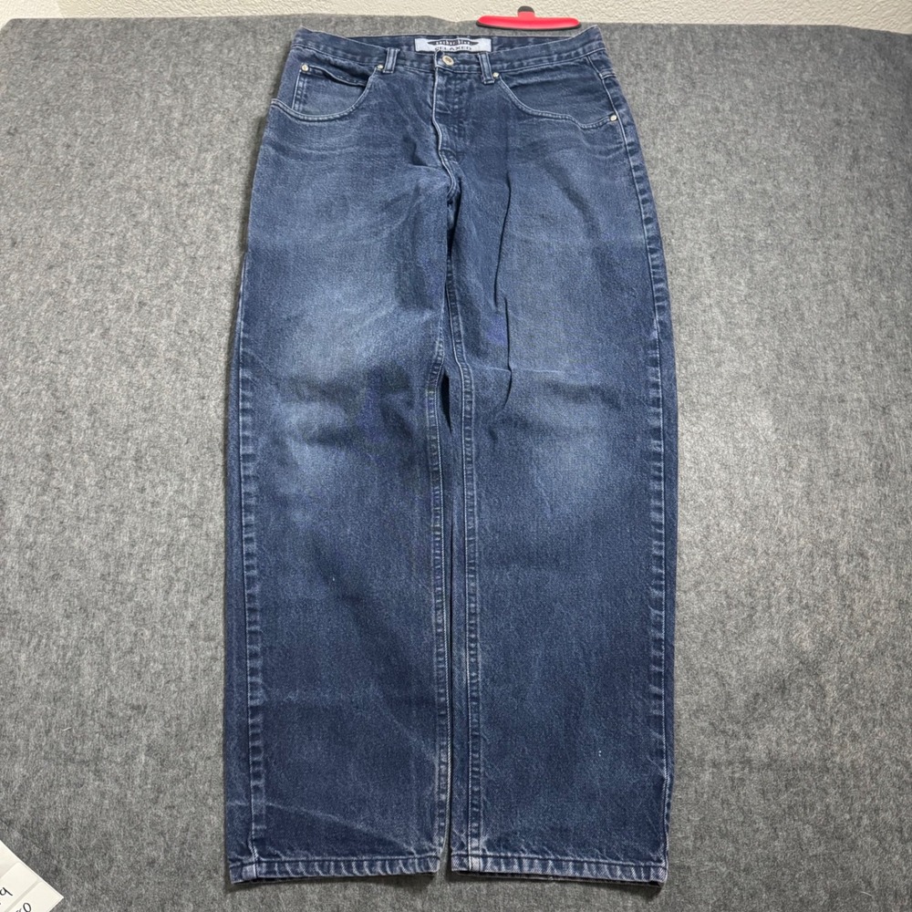 VTG Y2K Anchor Blue Relaxed Fit Jeans Mens 34x30 (32x29.5) Denim Pants